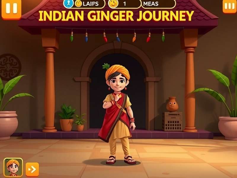 Indian Ginger Journey localization showcase demonstrating multiple language options