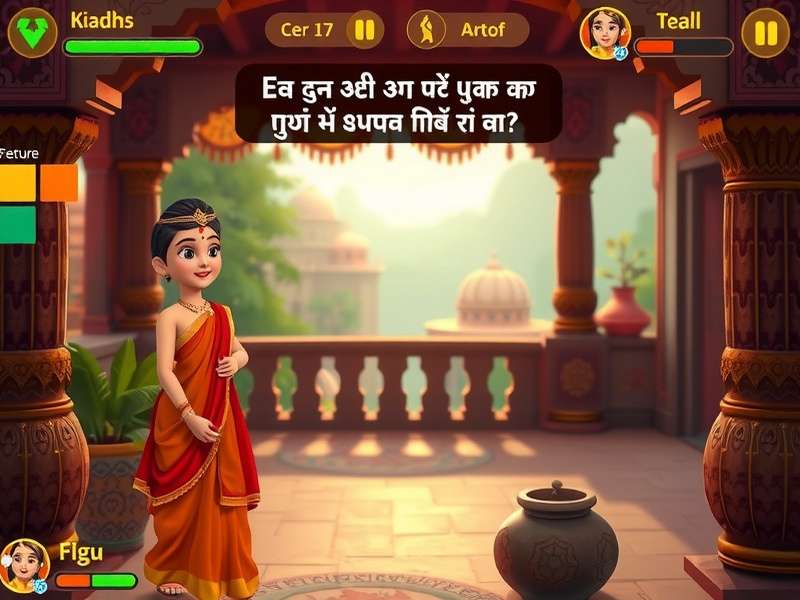 Indian Ginger Journey feature showcase demonstrating character customization options